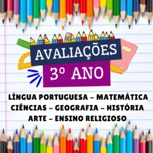 3º ANO - AVALIAÇÕES PRONTAS - BNCC 2024