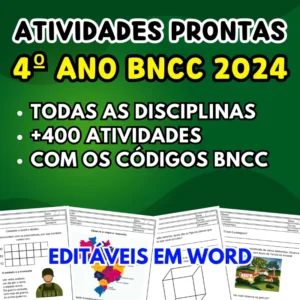 ATIVIDADES - 4º ANO FUNDAMENTAL - BNCC 2024