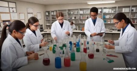 Plano de aula pronto para laboratório de ciências que otimiza o ensino